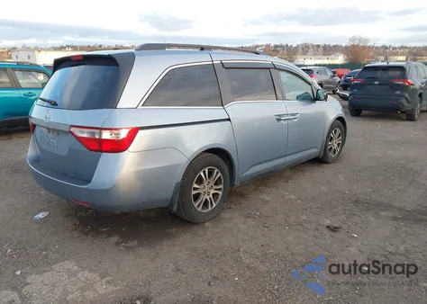 2011 Honda Odyssey Ex-L from USA, damaged, VIN 5FNRL5H60BB097645